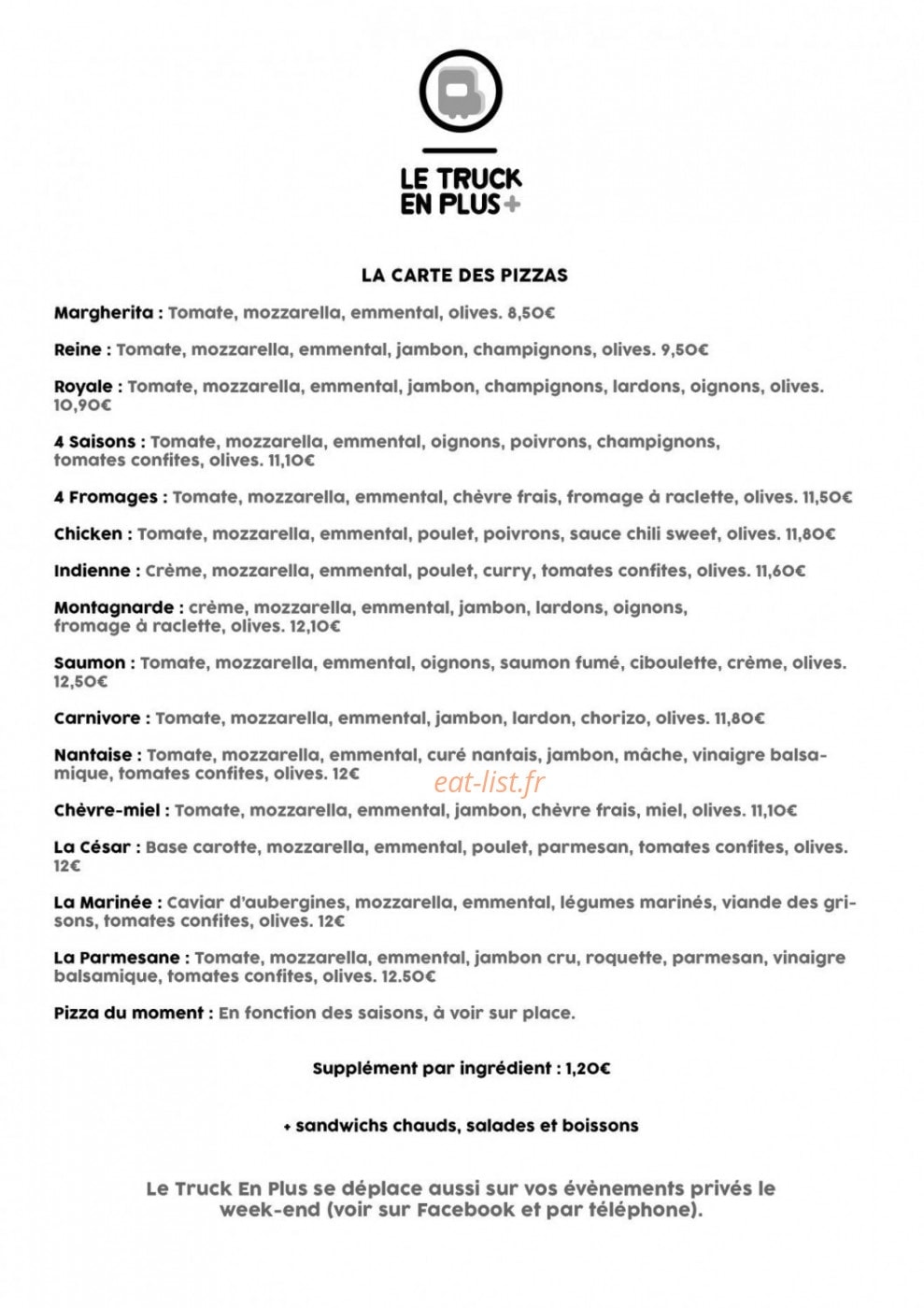 Le Truck En Plus + — carte page 1