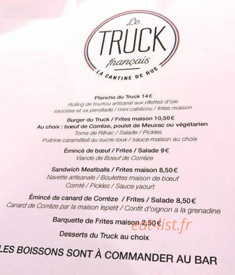 Le Truck Francais — carte page 1