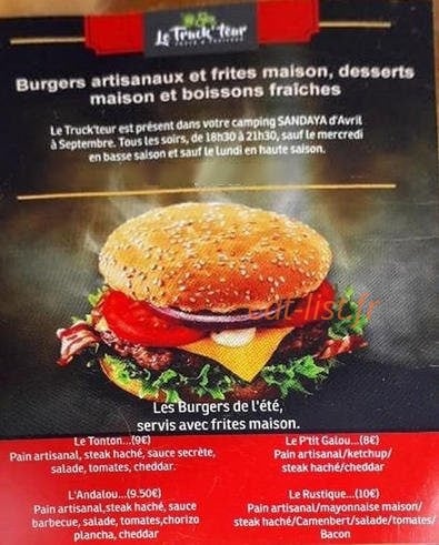Le Truck'Teur — carte page 1