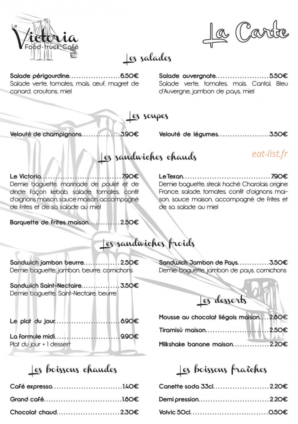 Le Victoria — carte page 1