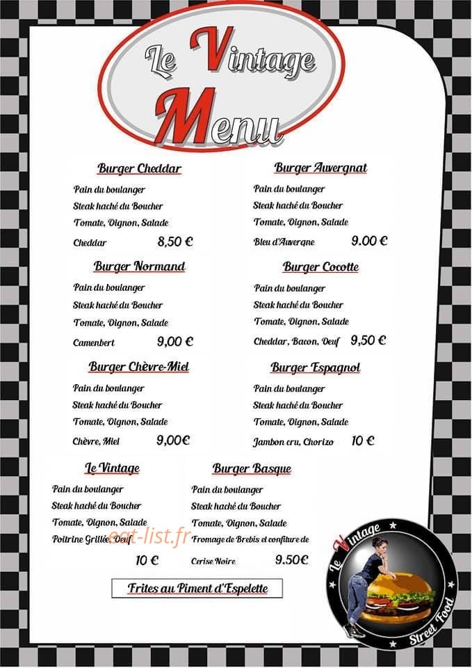 Le vintage — carte page 3