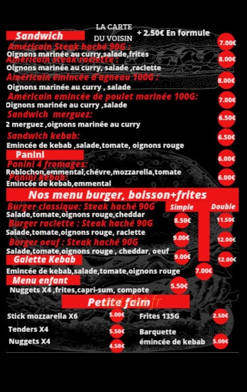 Le Voisin — carte page 1