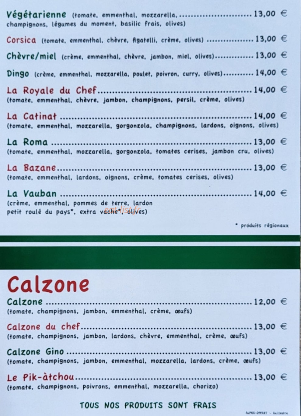 Les 4 saisons — carte page 2