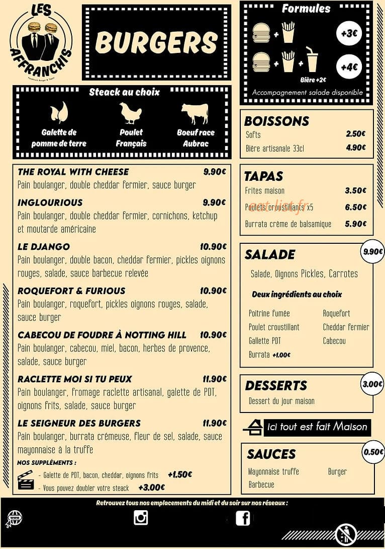 Les Affranchis — carte page 1