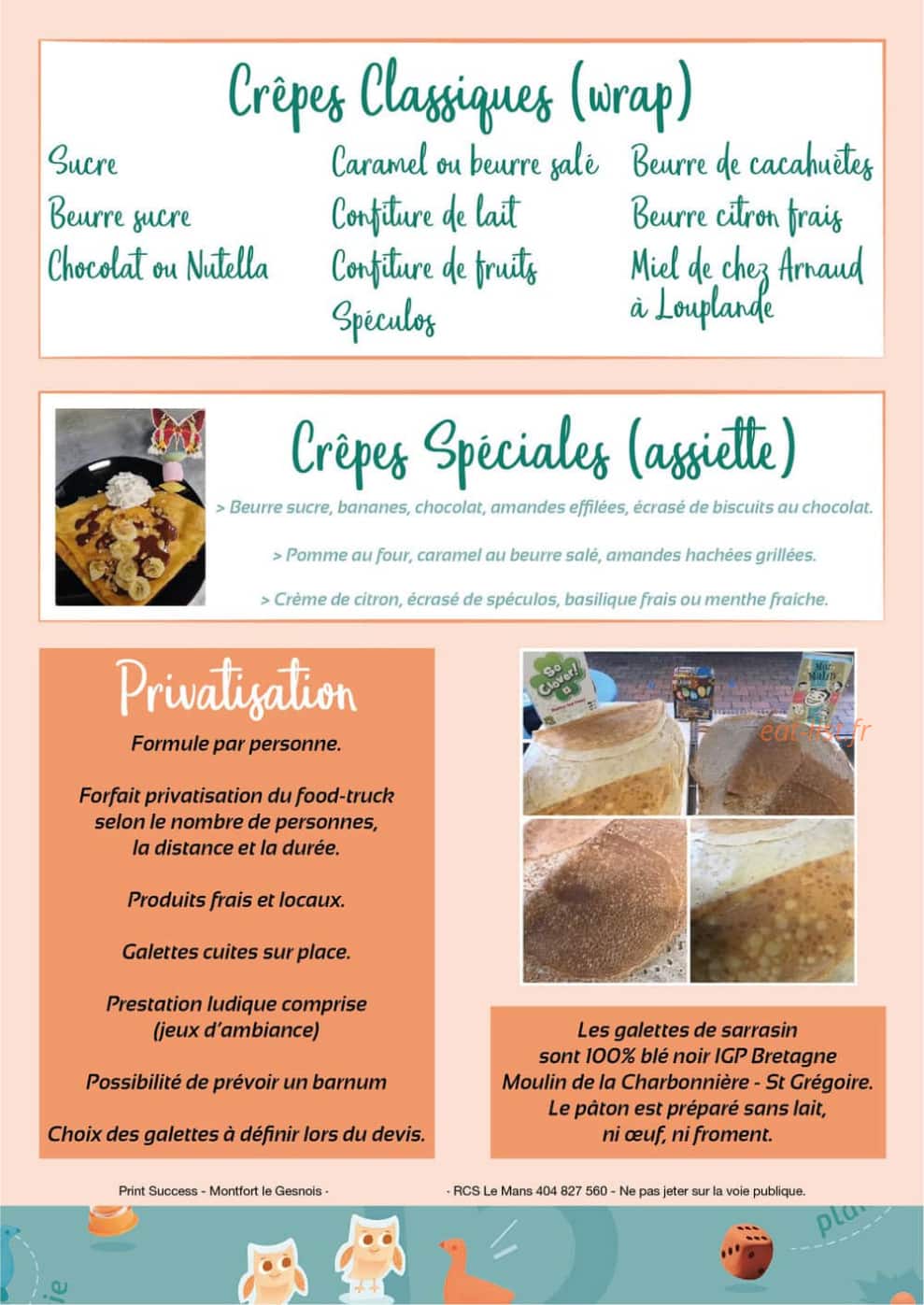 Les Aventuriers de la Galette — carte page 1