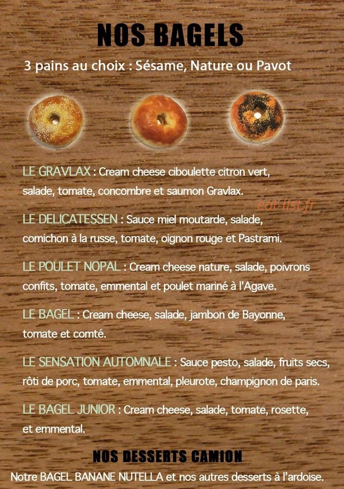 Les bagels de l'ouest — carte page 2