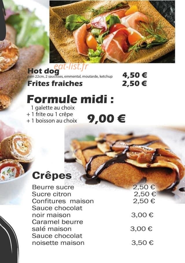 Les crêpes d'Isa — carte page 1