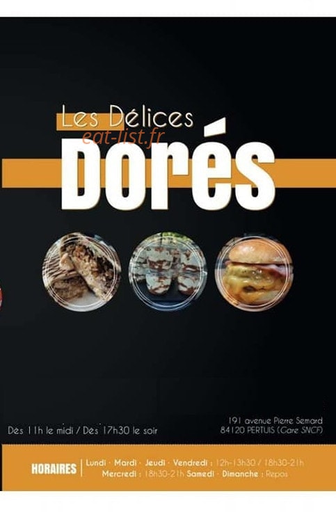 Les délices dorés — carte page 1