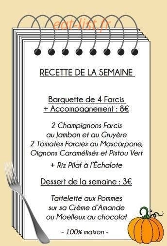 Les Farcis de Sophie — carte page 2