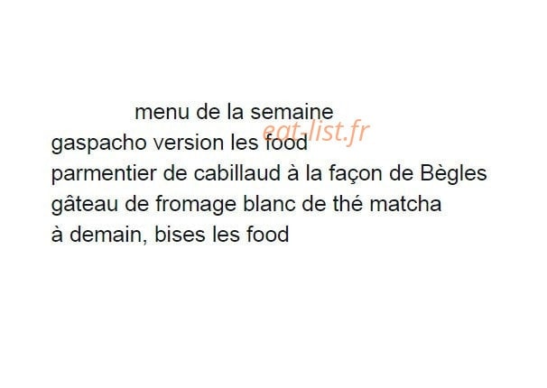 Les food du volant — carte page 2