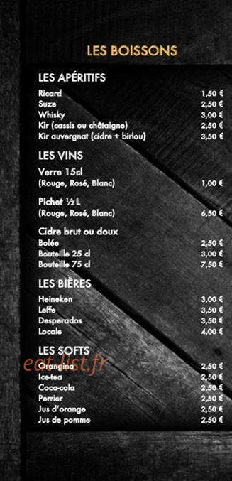 Les galettes de Sergio — carte page 3
