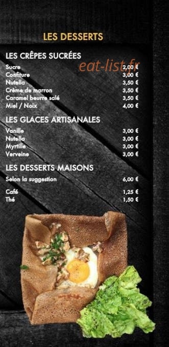 Les galettes de Sergio — carte page 2