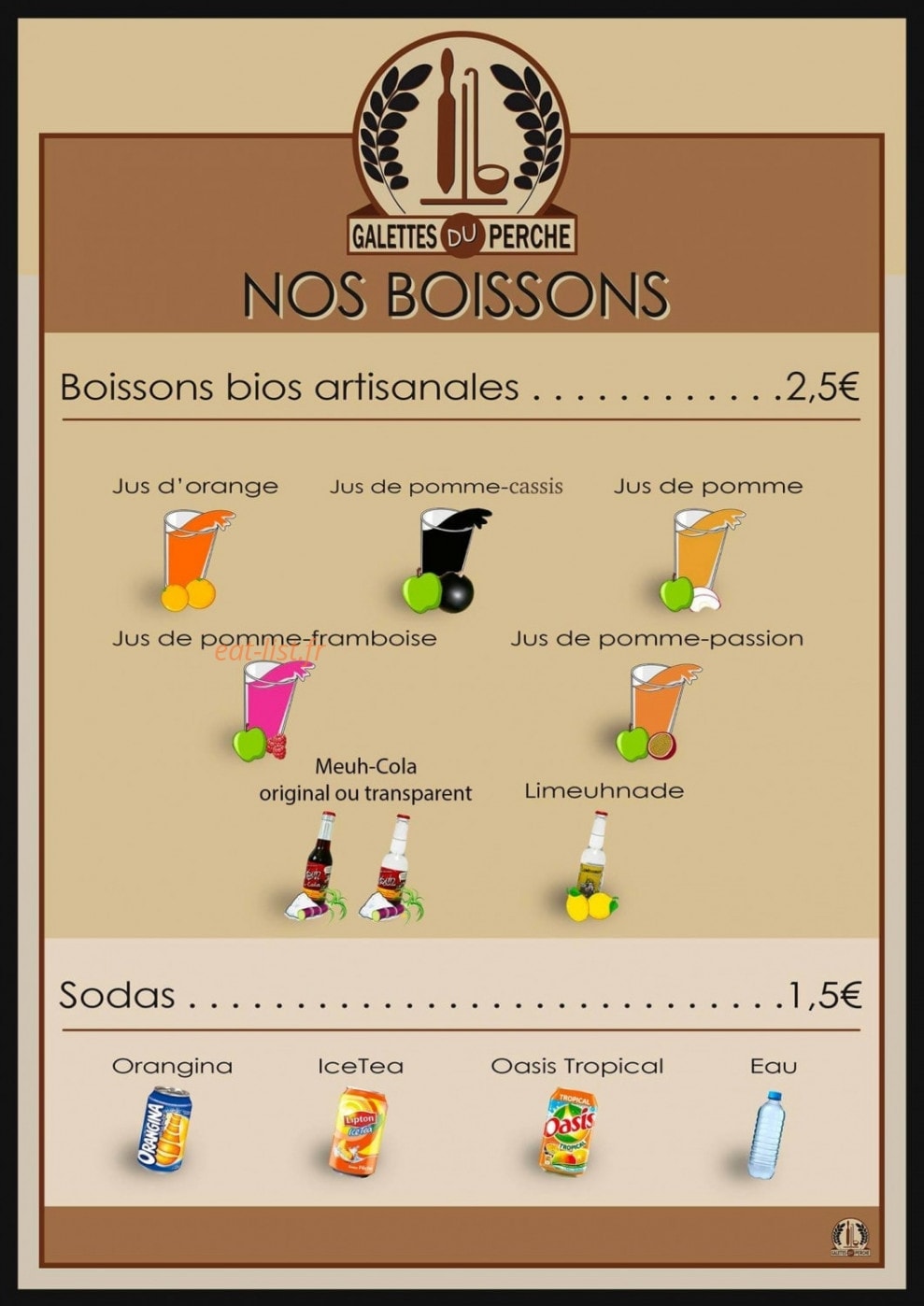 Les Galettes du Perche — carte page 2