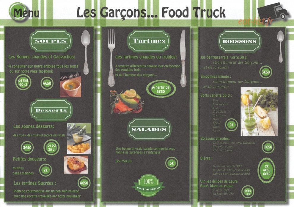 Les garçons — carte page 2