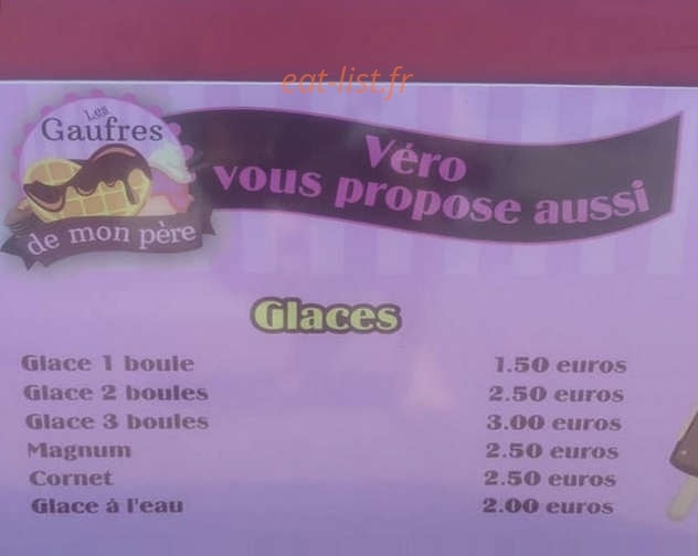 Les Gaufres de mon Père — carte page 2