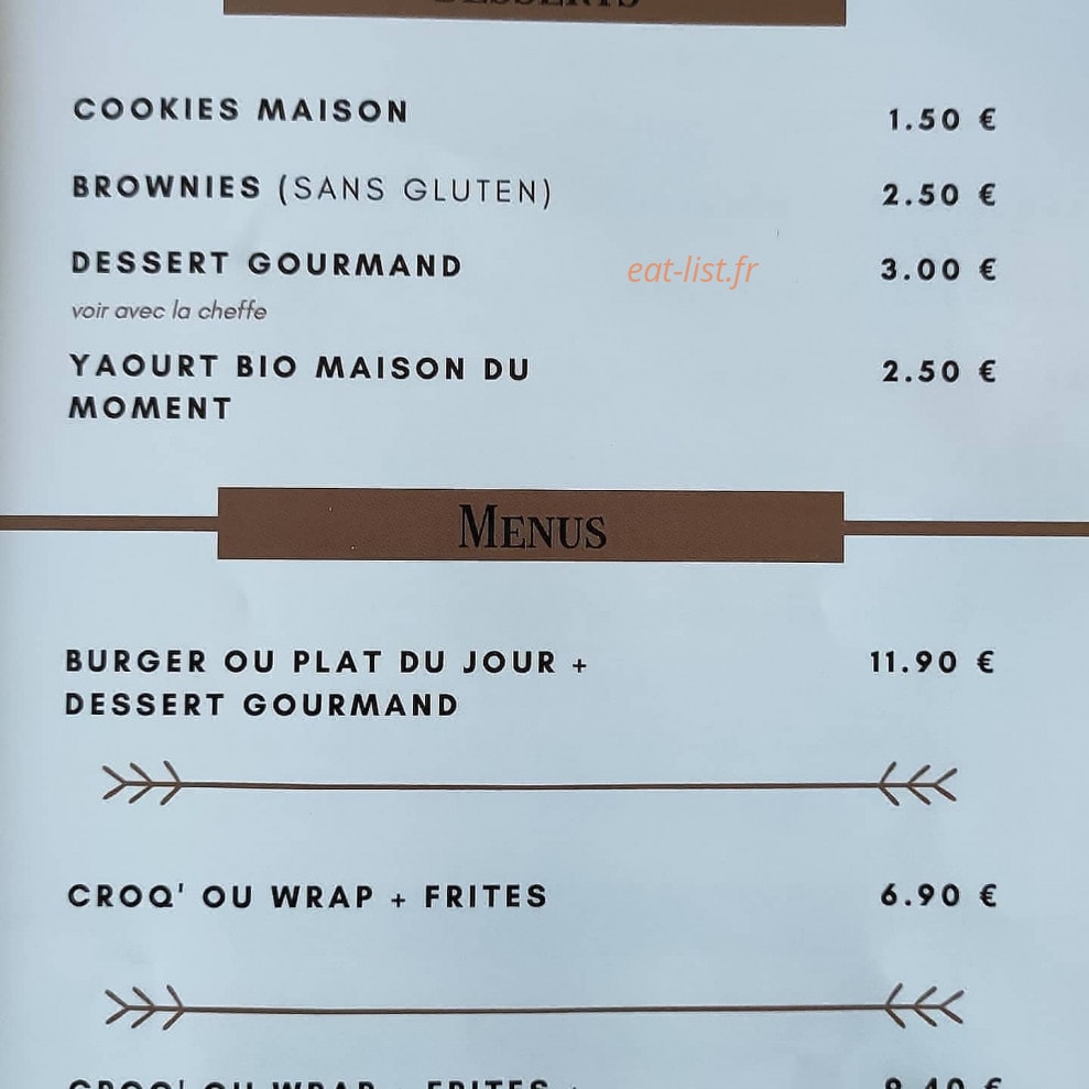 Les Gourmandises De Cécile — carte page 3