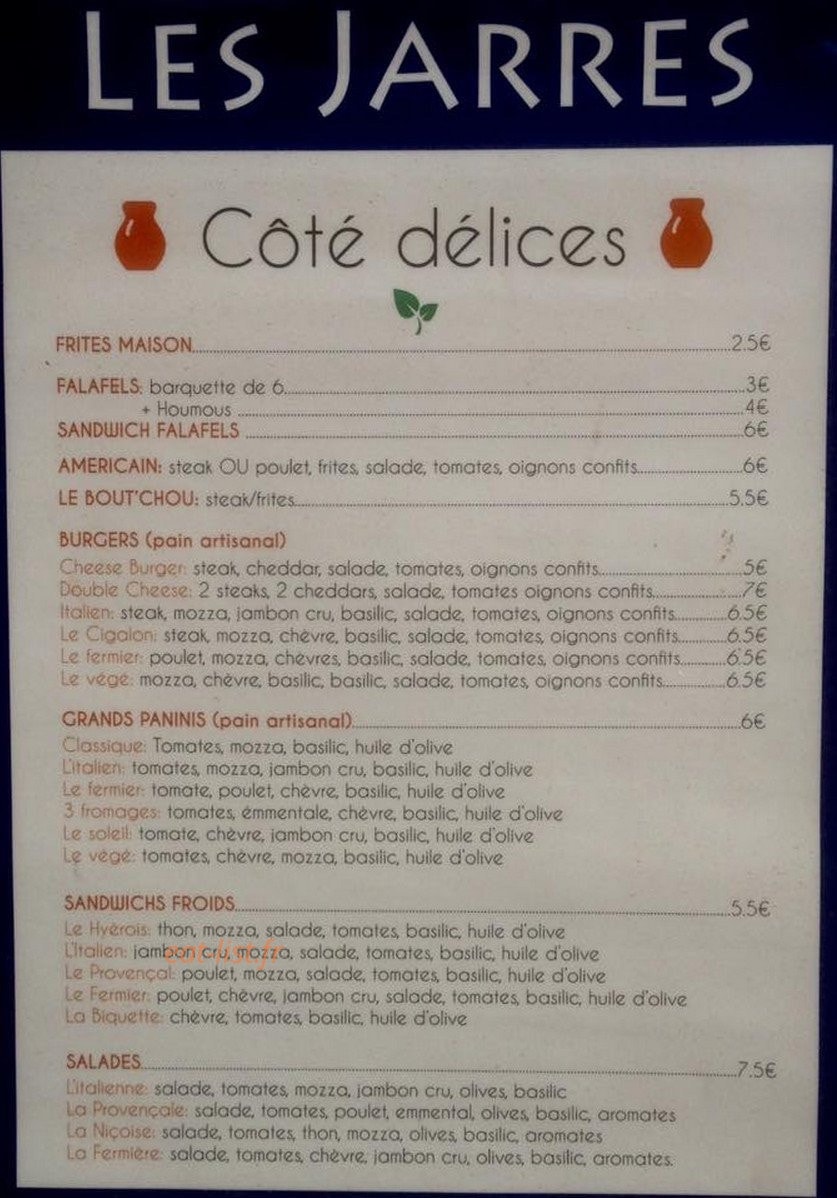 Les Jarres — carte page 1