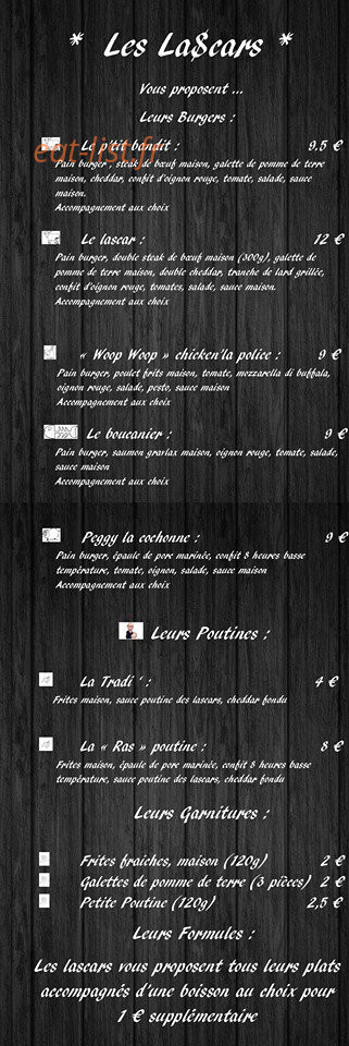 Les lascars — carte page 1