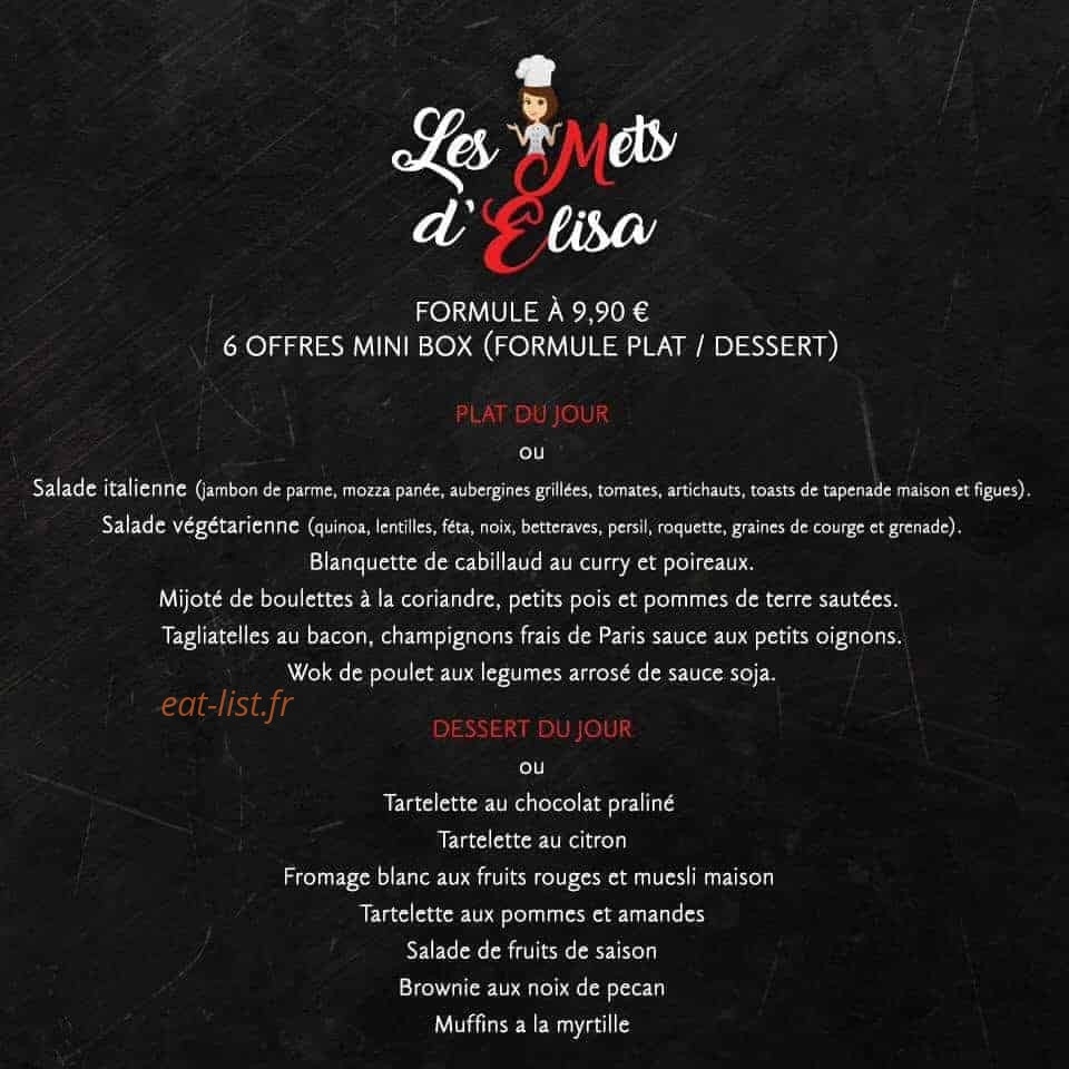 Les mets d'elisa — carte page 2