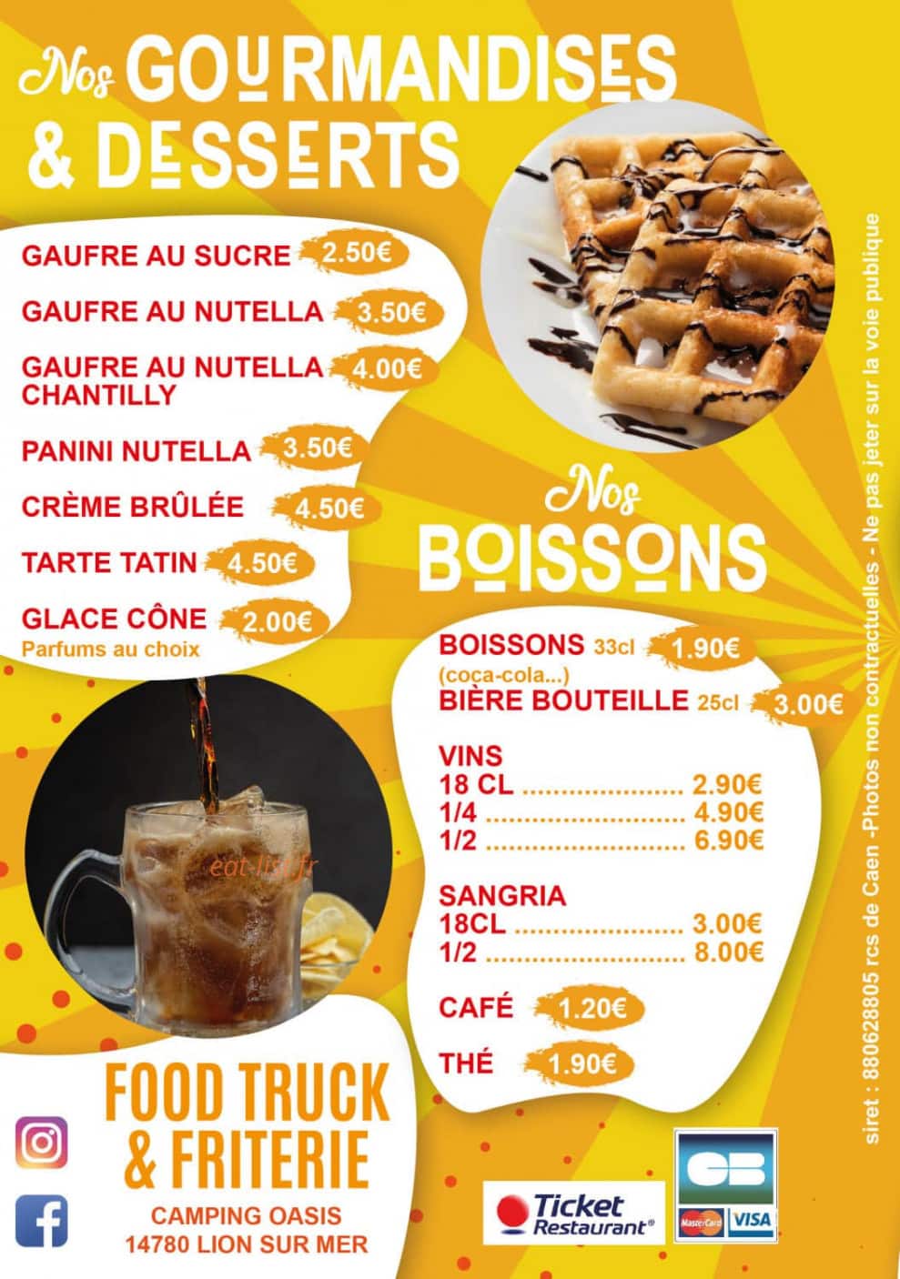 Les Saveurs De Pasquy — carte page 4