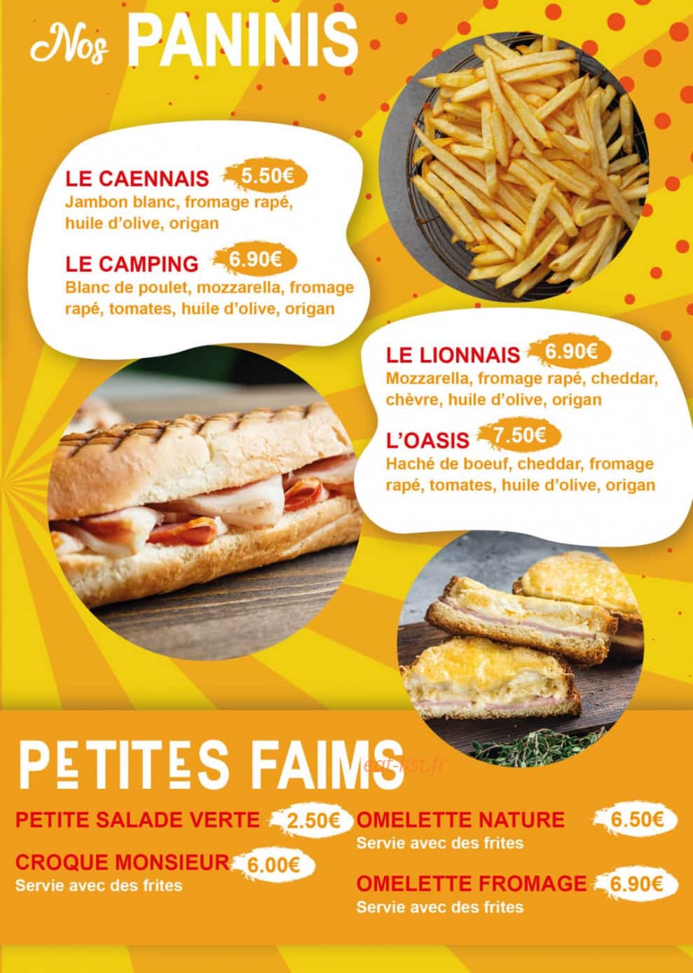 Les Saveurs De Pasquy — carte page 3