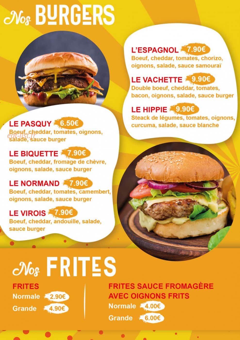 Les Saveurs De Pasquy — carte page 2