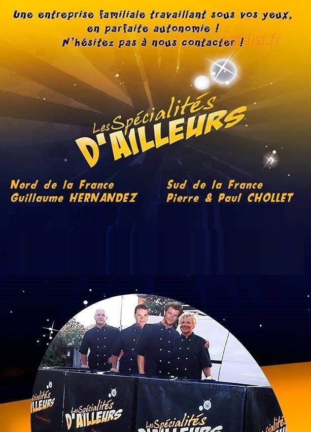 Les Spécialités d'ailleurs — carte page 4
