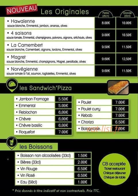 Leti pizza — carte page 2
