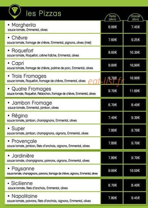 Leti pizza — carte page 3