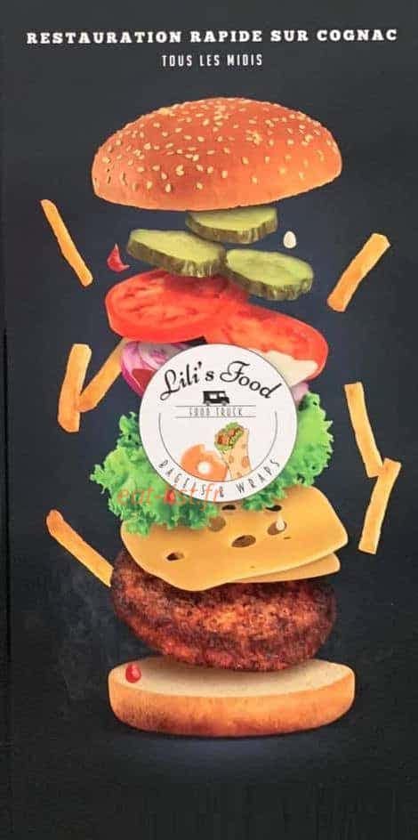 Lili's food — carte page 1