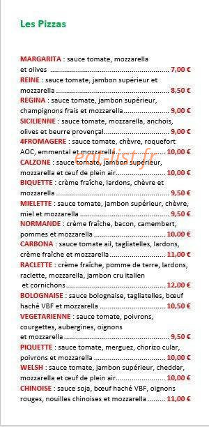 Lilli Pizz — carte page 1