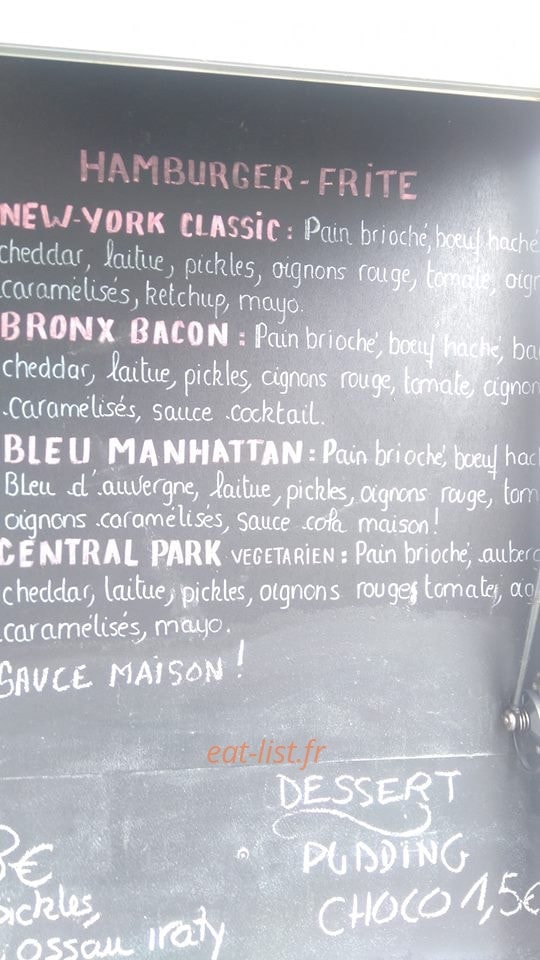 Little food truck — carte page 1