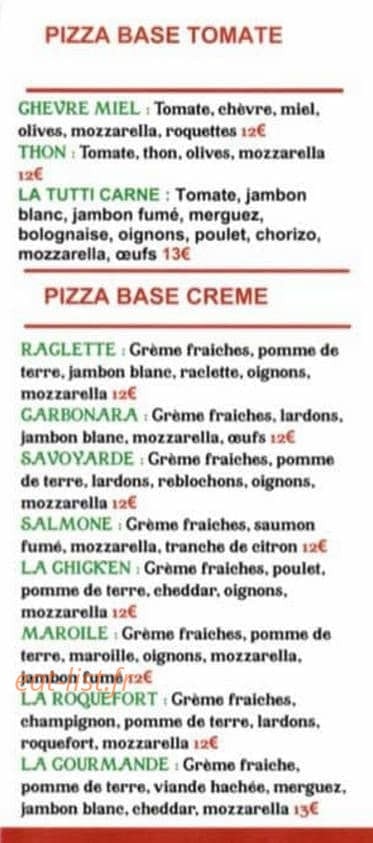 Little Pizza — carte page 3