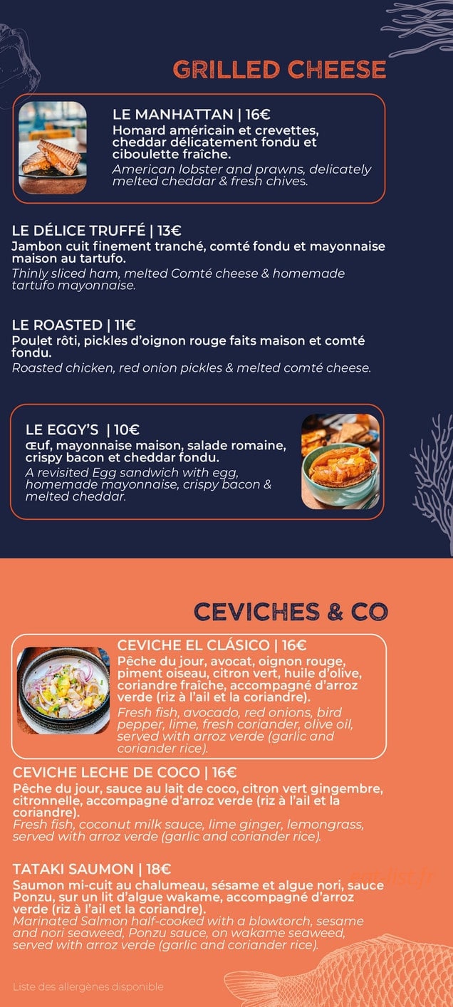 Lobsta — carte page 3