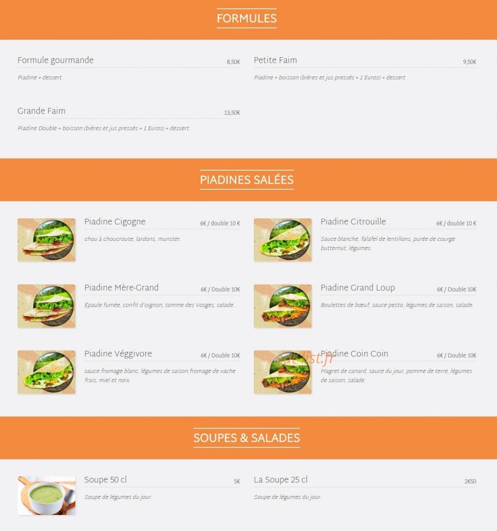 Loca Dévore Food Truck — carte page 1