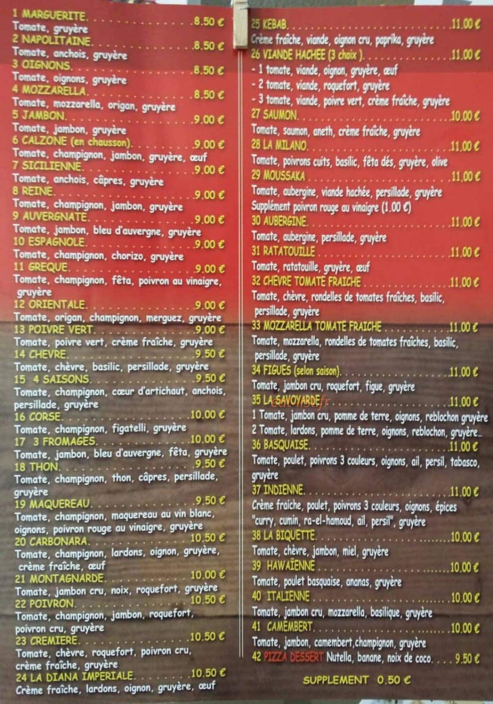 Lolie pizza — carte page 2