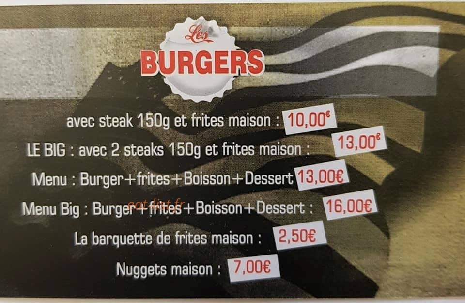 Lolo's Burger — carte page 1