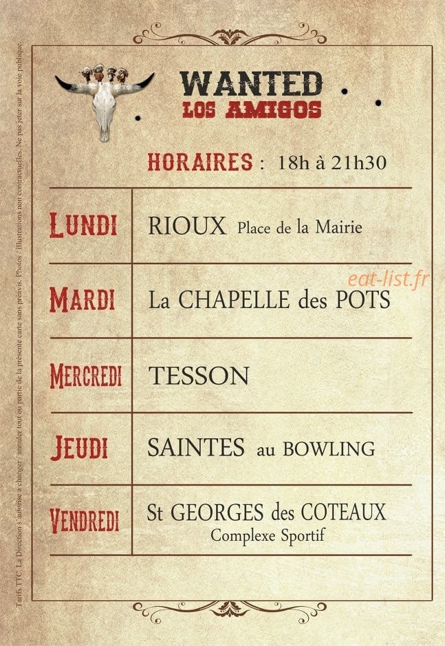 Los Amigos — carte page 4