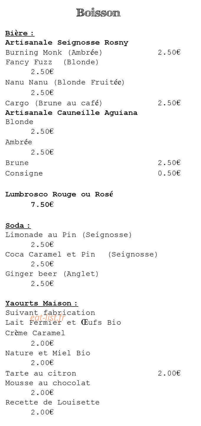 Louis la Pizza — carte page 4