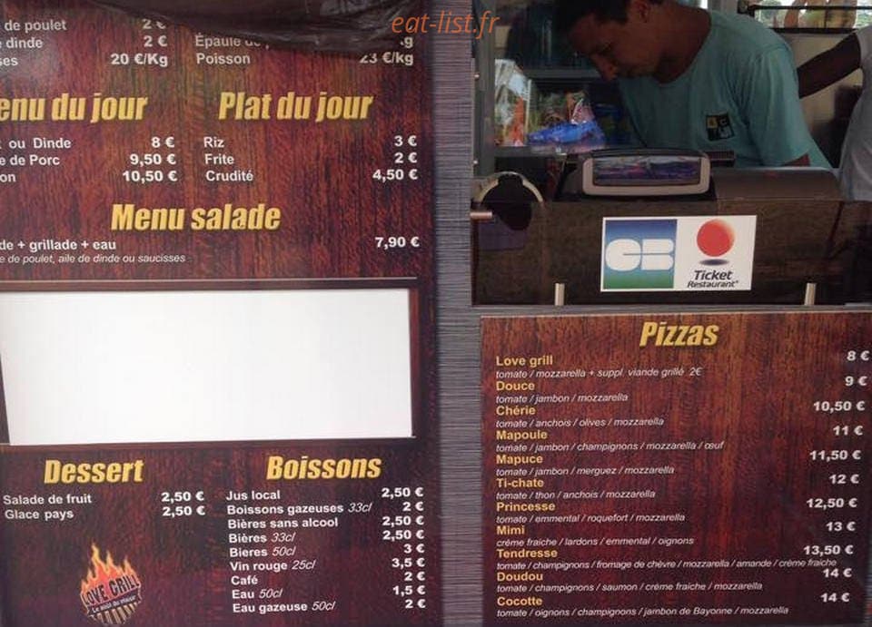 Love grill — carte page 2