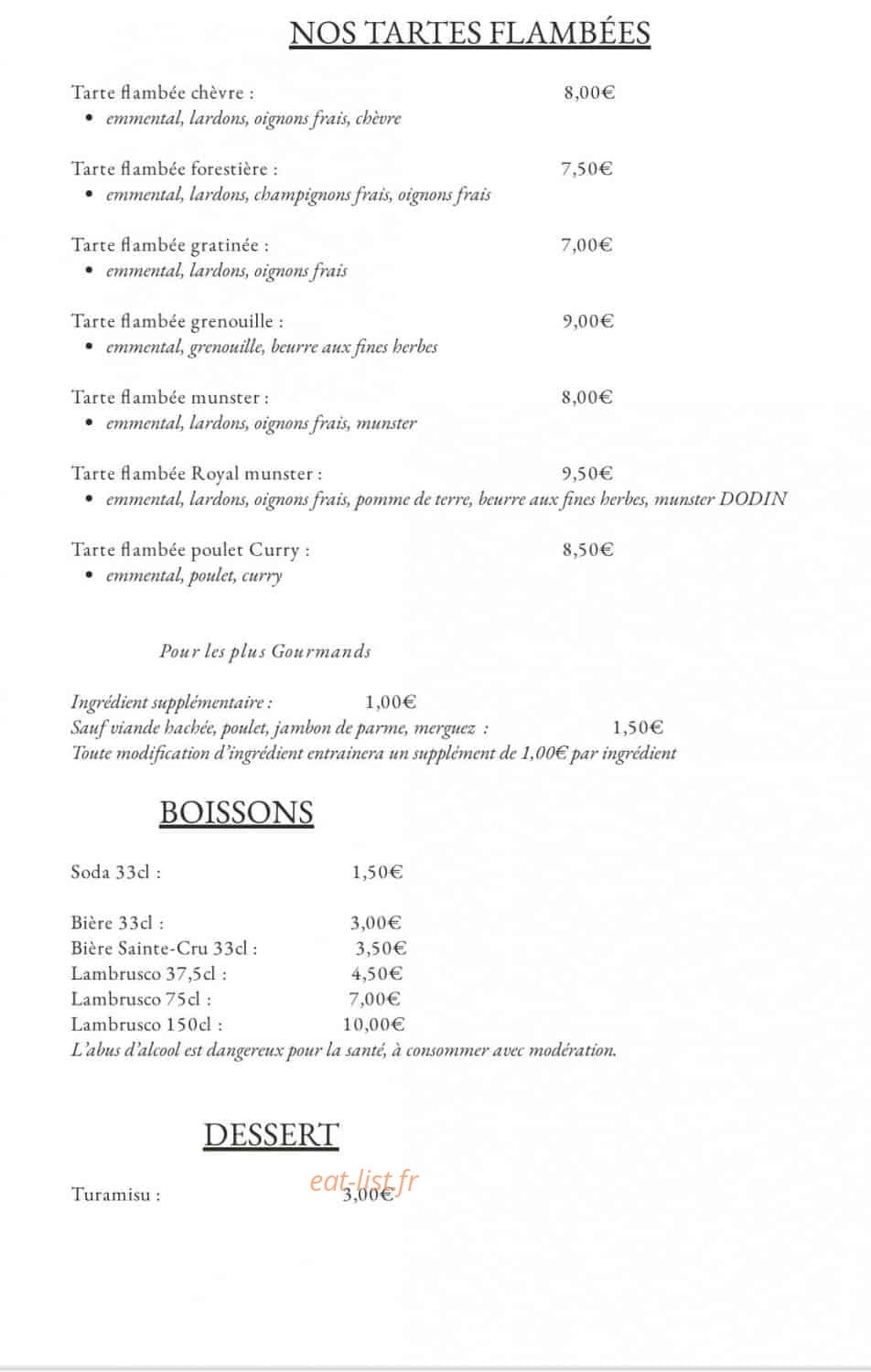 LP Lorenzo Pizza — carte page 3