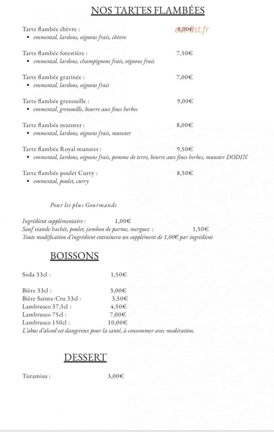 LP Lorenzo Pizza — carte page 3