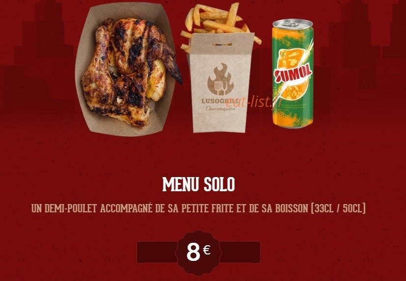 Lusogrill Churrasqueira — carte page 1