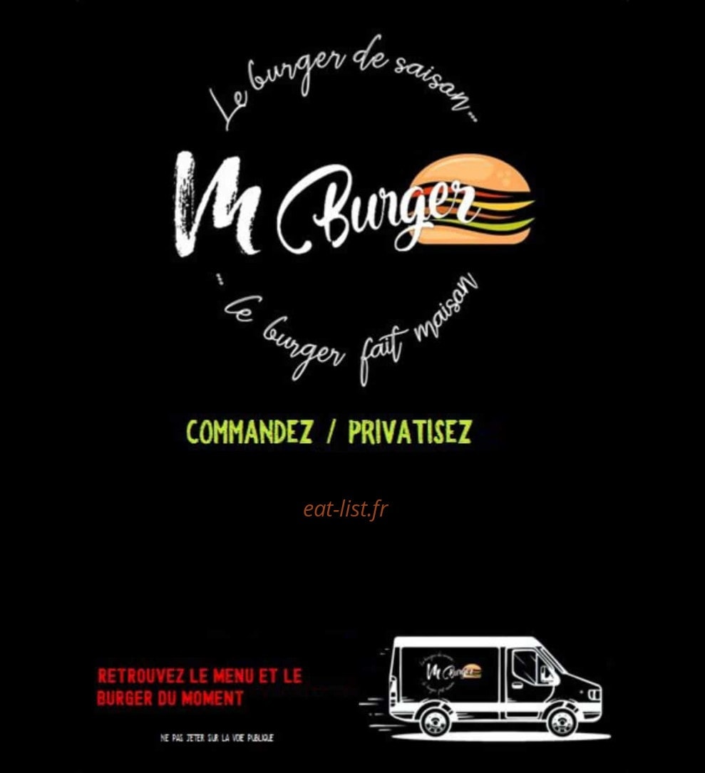 M Burger — carte page 6