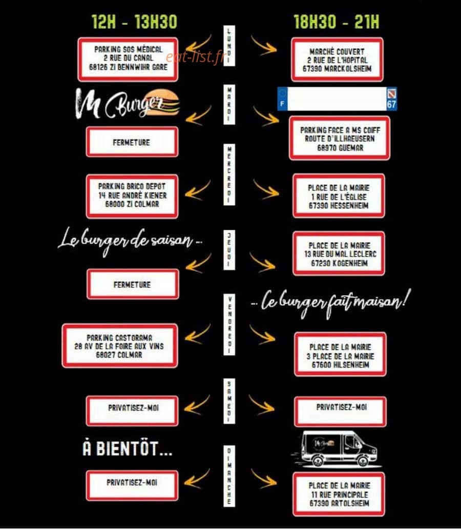 M Burger — carte page 5