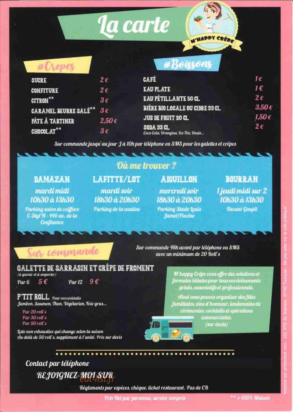 M'happy crêpe — carte page 2