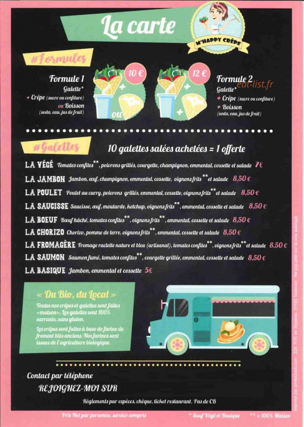 M'happy crêpe — carte page 1