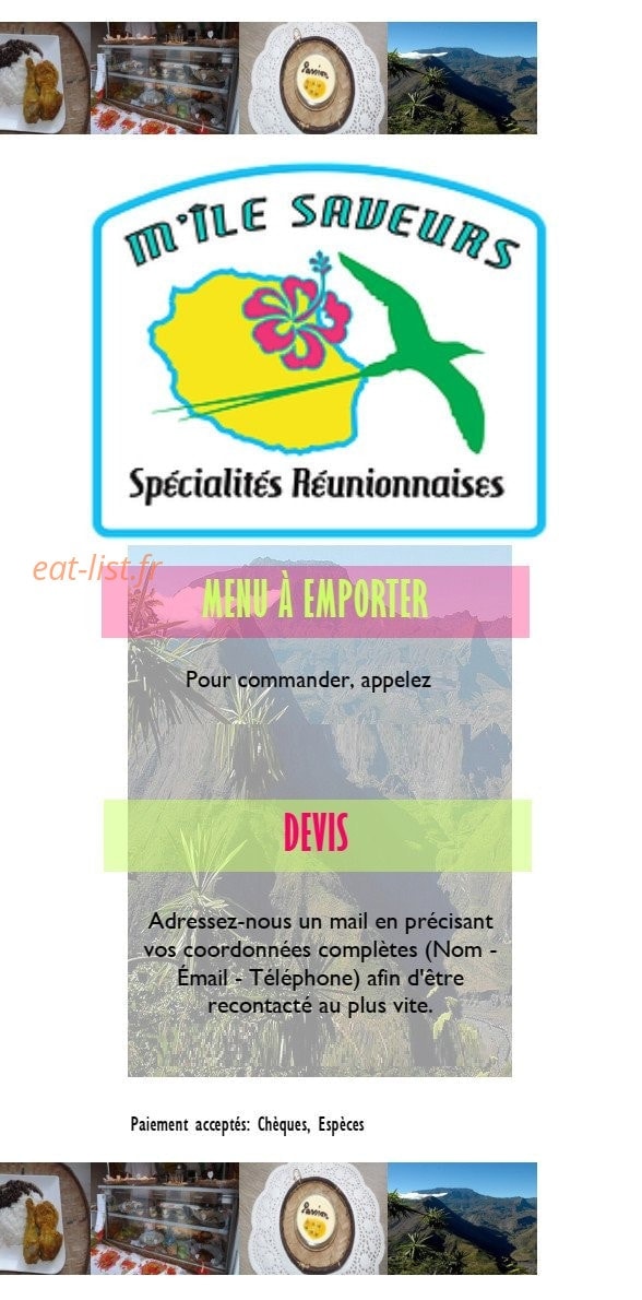 M'île Saveurs — carte page 1
