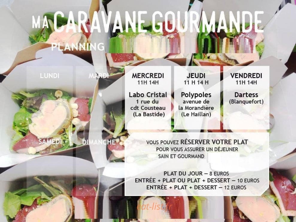 Ma Caravane Gourmande — carte page 1