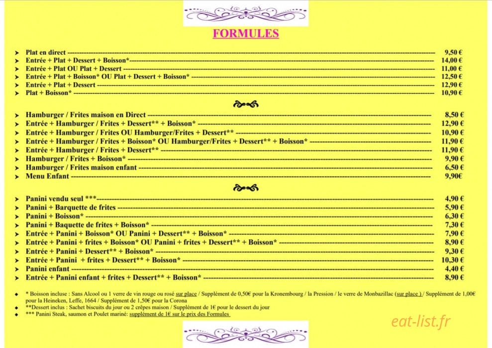 Ma Caravane Gourmande — carte page 1